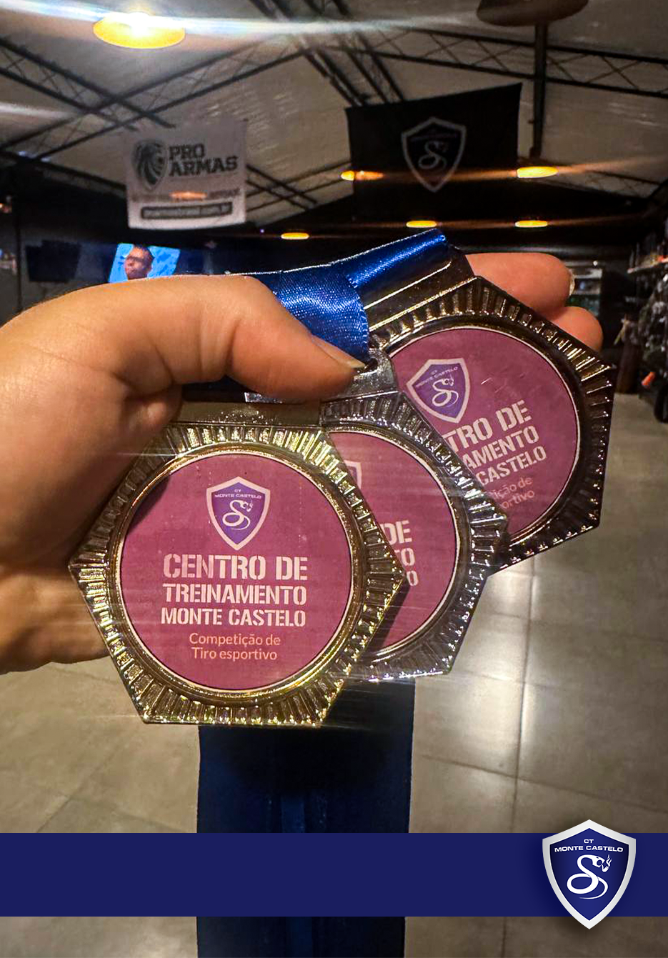 Campeonato interno de 22.LR em estande de tiro indoor no Rio de Janeiro.